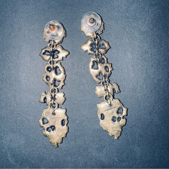 BaubleBar Red + Pink gem statement earrings - Picture 2 of 2